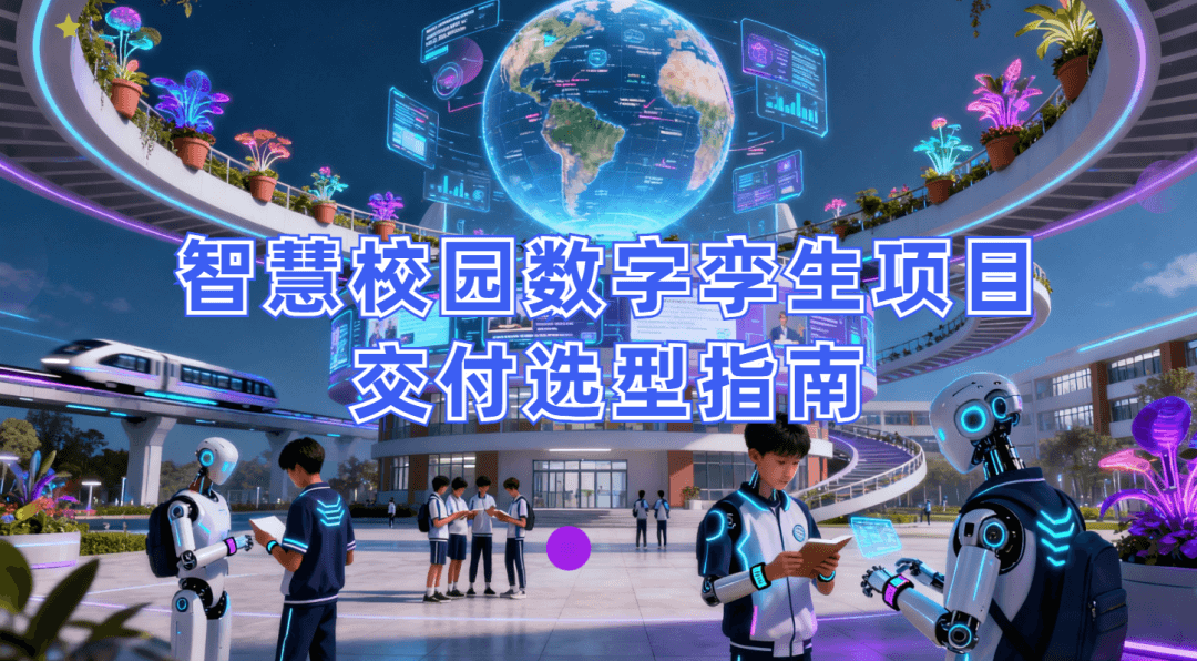 智慧校园数字孪生选型指南:选对平台做好交付,从平台适配到交付落地的全流程解决方案