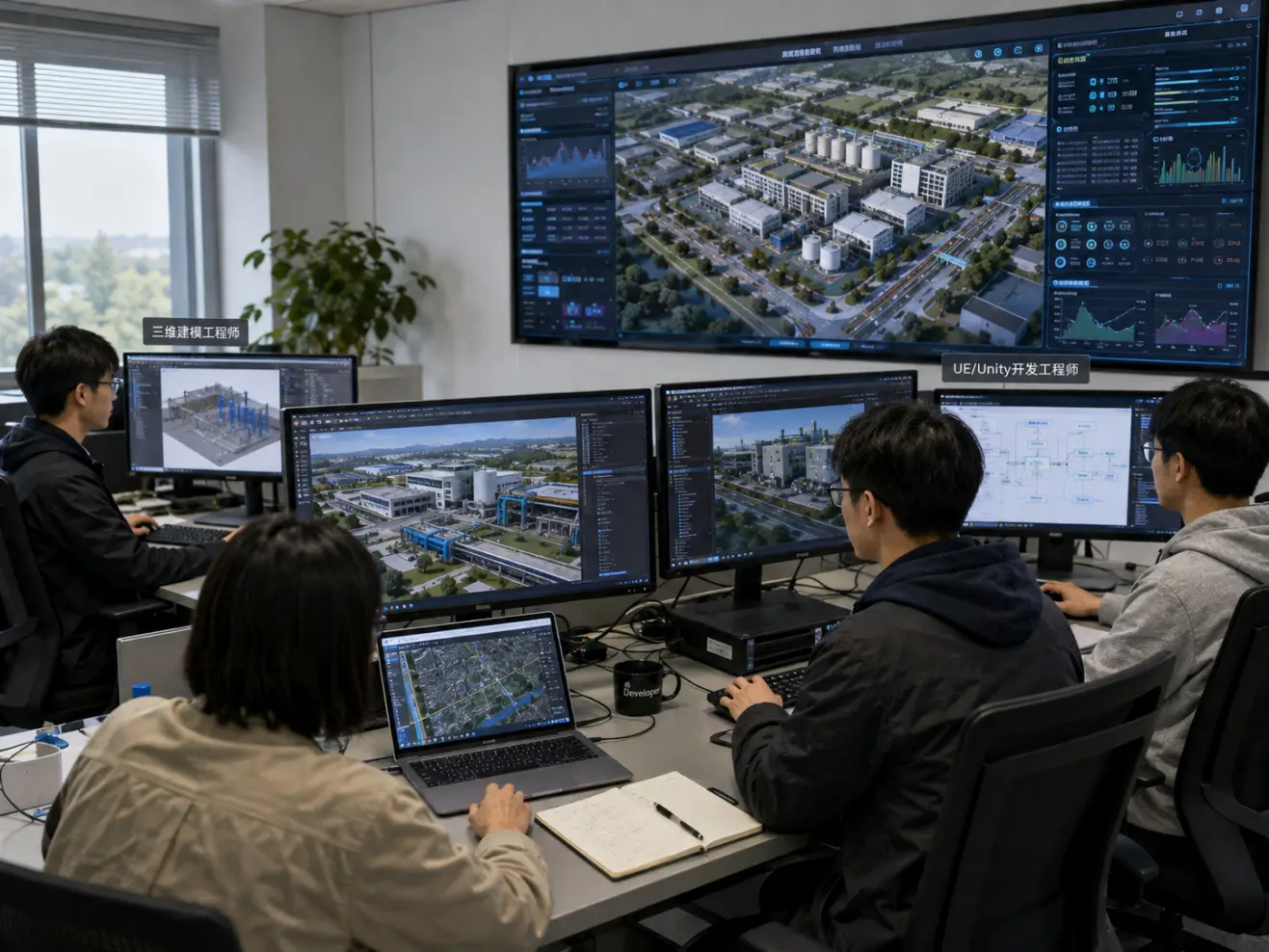【技术篇】数字孪生项目为什么需要UE、Unity、GIS、BIM等多技术协同?