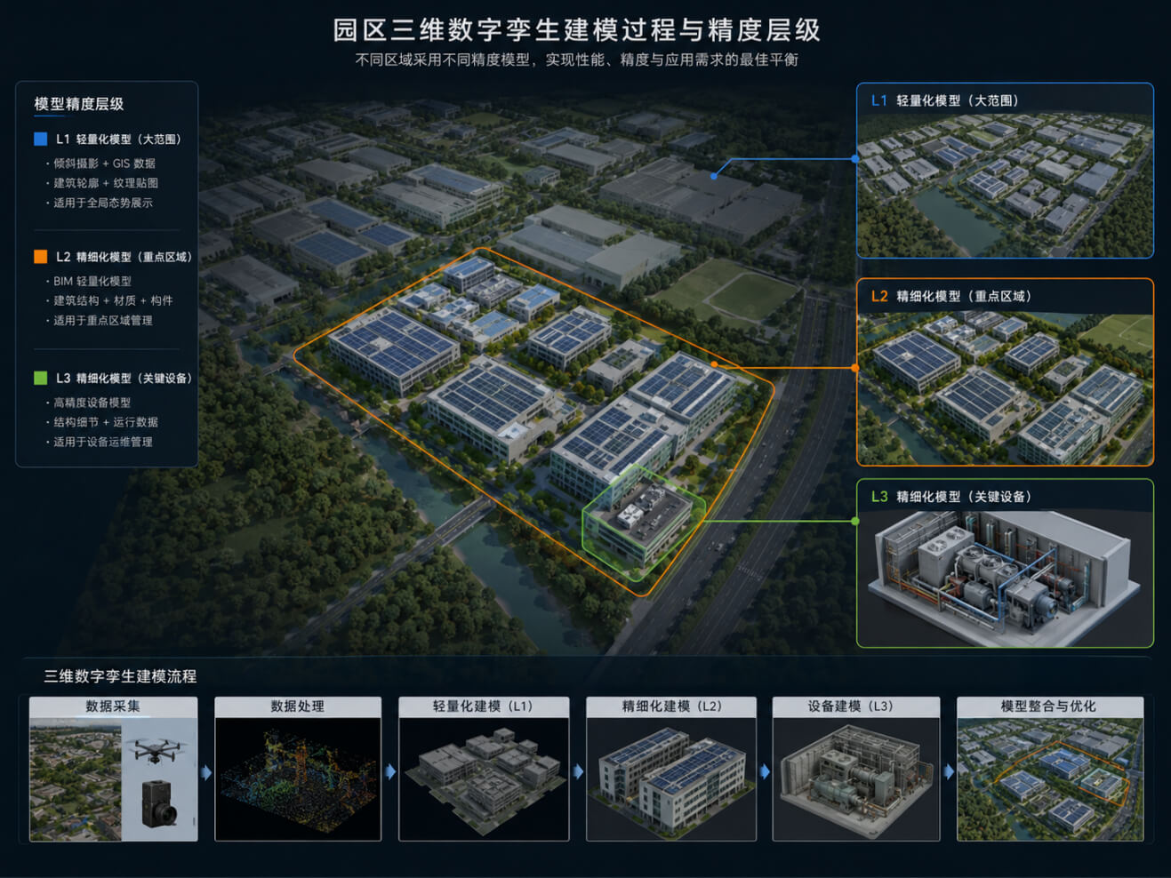 【场景篇】园区数字孪生项目怎么落地?从三维建模到数据联动的完整流程